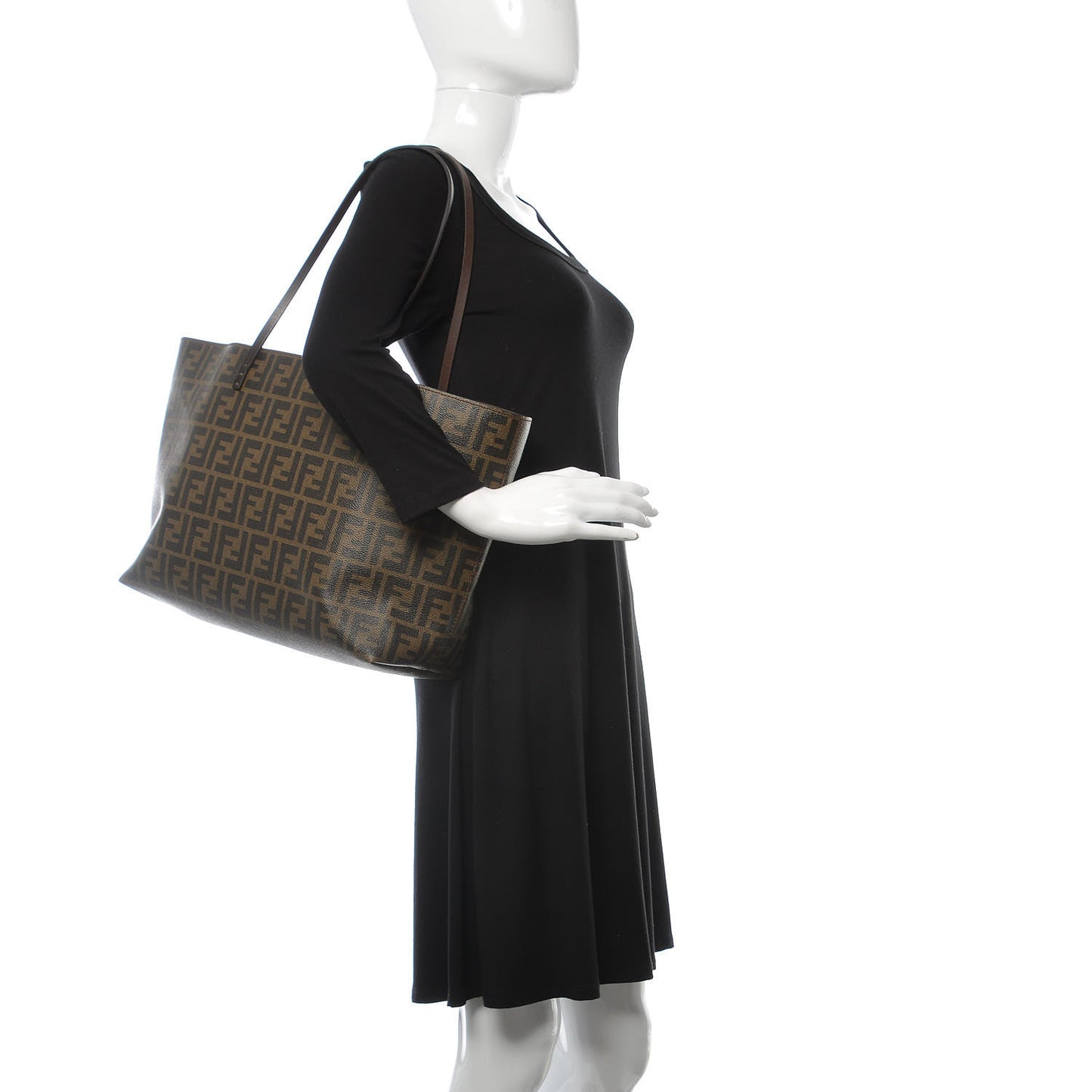 Zucca Spalmati Medium Roll Tote Tobacco Moro