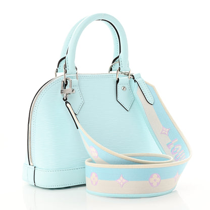 Louis Vuitton Epi Jacquard Alma BB Lagoon Blue 3 of 9