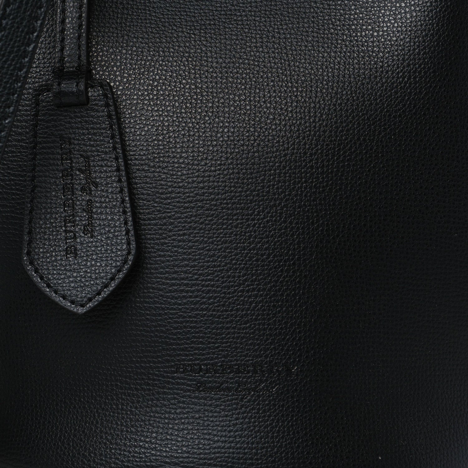 Burberry London Grainy Calfskin Small Lorne Bucket Crossbody Black 7 of 9