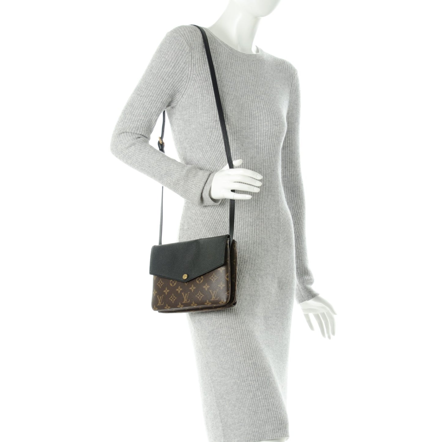 Monogram Twice Pochette Black