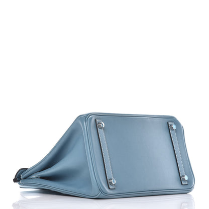 Hermes Swift Birkin 30 Blue Jean 4 of 22