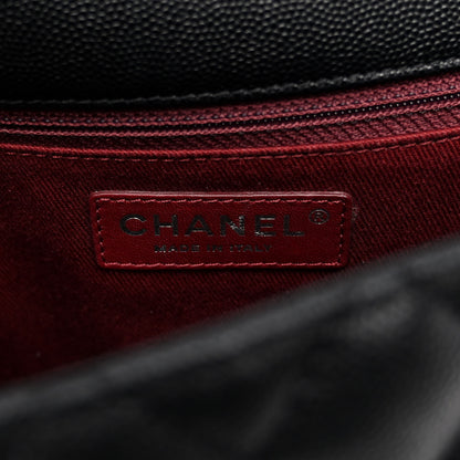 Chanel Caviar Quilted Large Coco Handle Flap Black 6 of 9