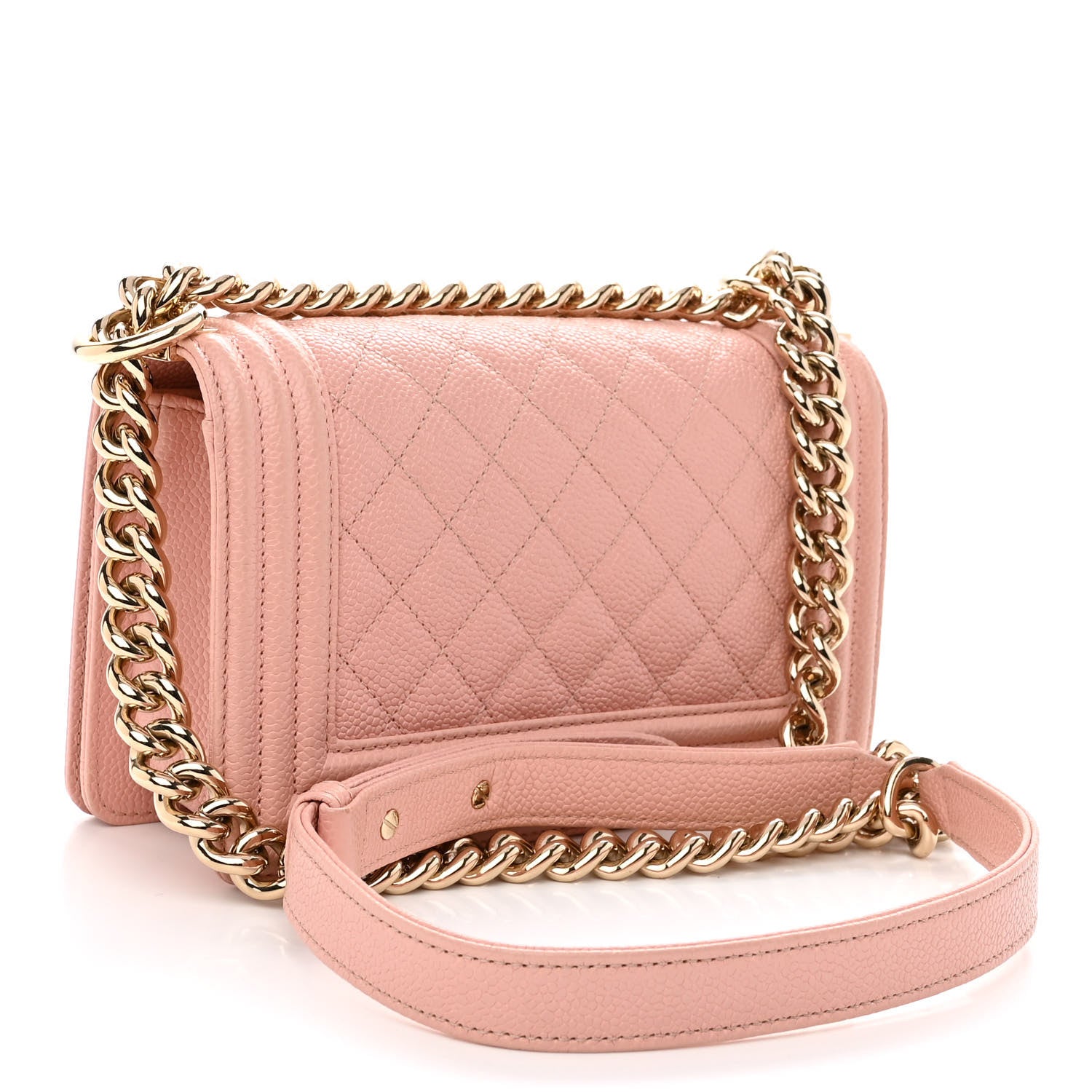Chanel Caviar Quilted Small Boy Flap Light Pink 3 of 10