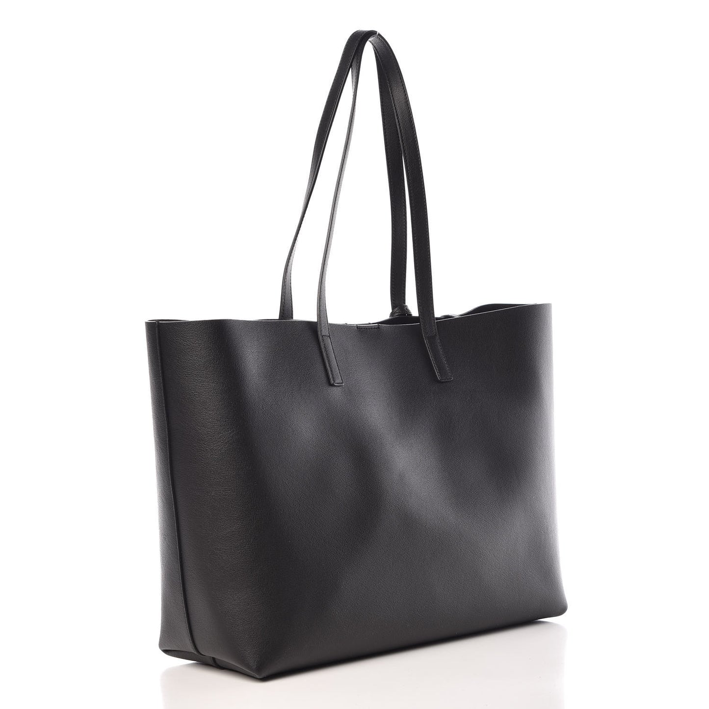 Calfskin Large Shopping Tote Black