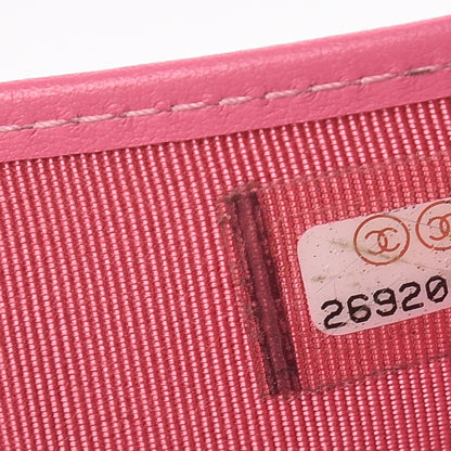 Chanel Caviar Quilted Compact Flap Wallet Pink 7 of 11