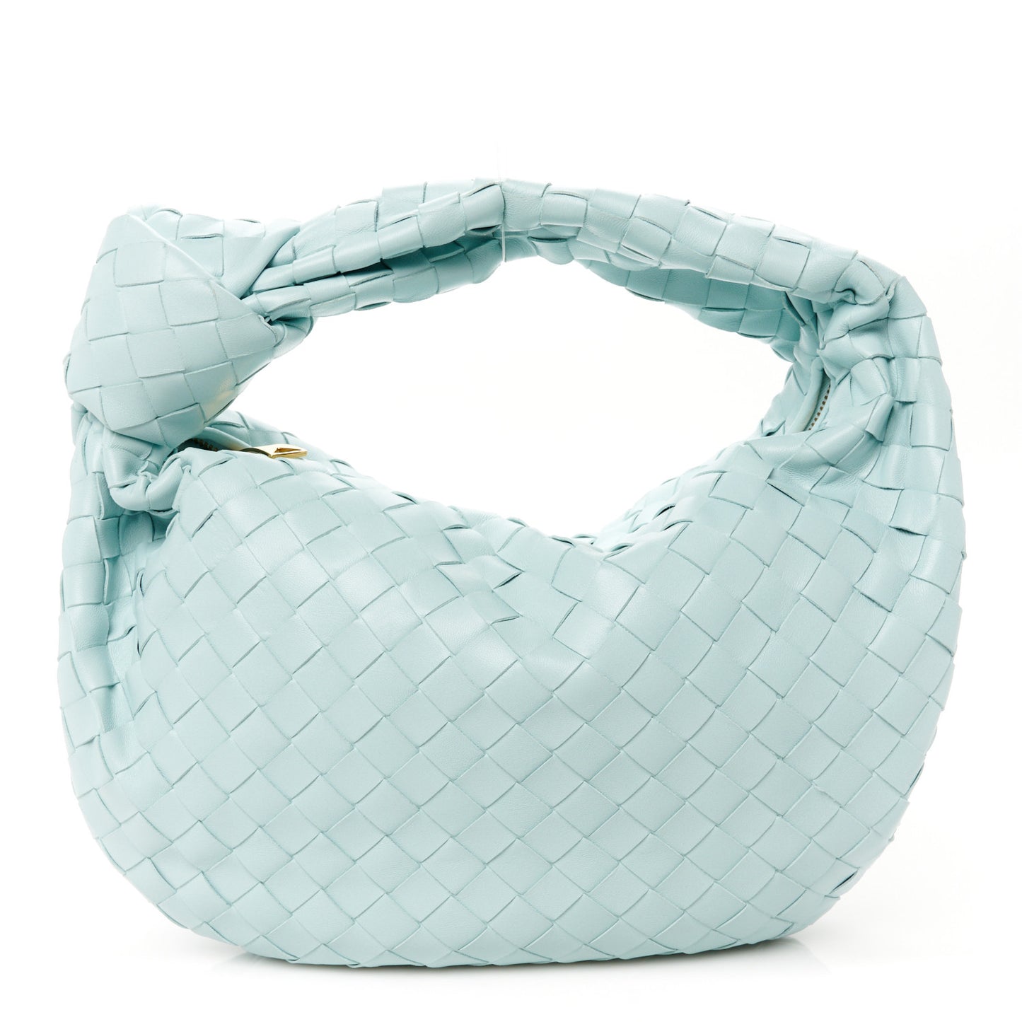 Nappa Intrecciato Teen Jodie Hobo Teal Washed