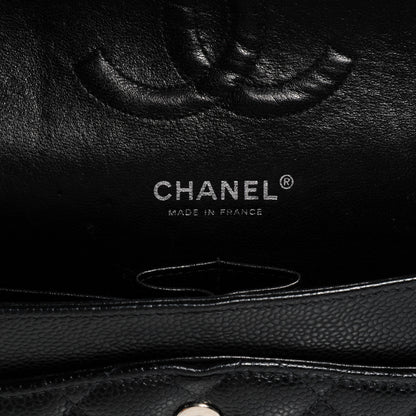Chanel Caviar Quilted Medium Double Flap Black 6 of 7