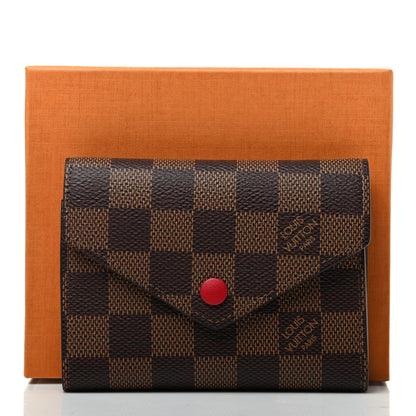 Louis Vuitton Damier Ebene Victorine Wallet Cherry 7 of 7