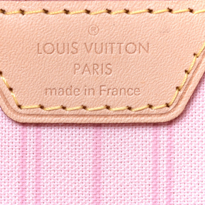 Louis Vuitton Damier Azur Neo Neverfull MM Rose Ballerine 6 of 8