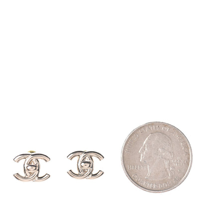 Chanel Metal CC Turnlock Earrings Gold 2 of 5