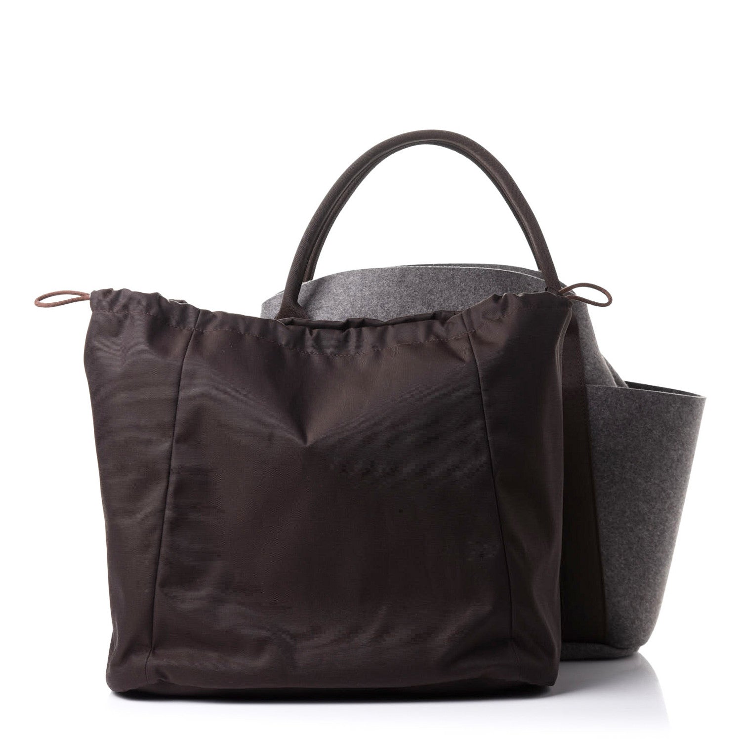 Hermes Felt Sac De Pansage Groom Bag Acier 2 of 13