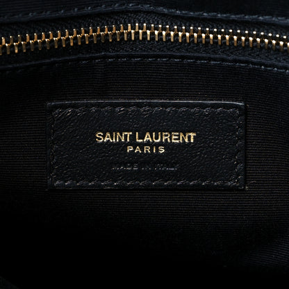 Saint Laurent Calfskin Matelasse Large Loulou Monogram Chain Satchel Dark Beige 5 of 9