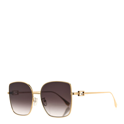 Fendi Metal Fendi Forever Sunglasses FE40013U Gold Brown 1 of 6