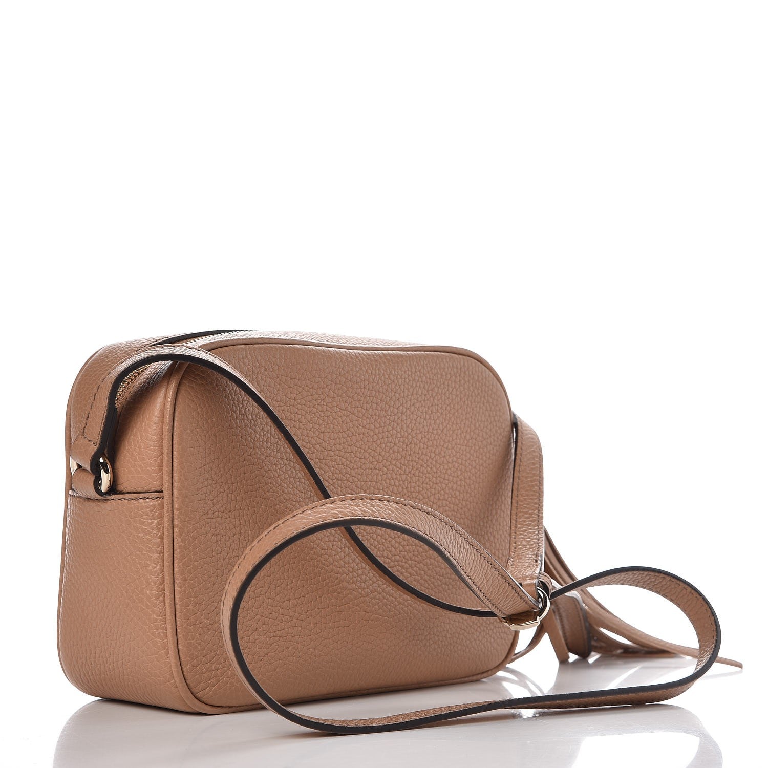 Gucci Pebbled Calfskin Small Soho Disco Bag Rose Beige 3 of 5