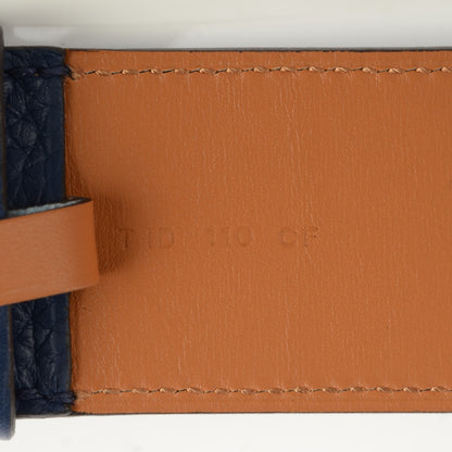 Hermes Taurillon Clemence 40mm Mens Etriviere Belt Bleu Saphir 110 6 of 7