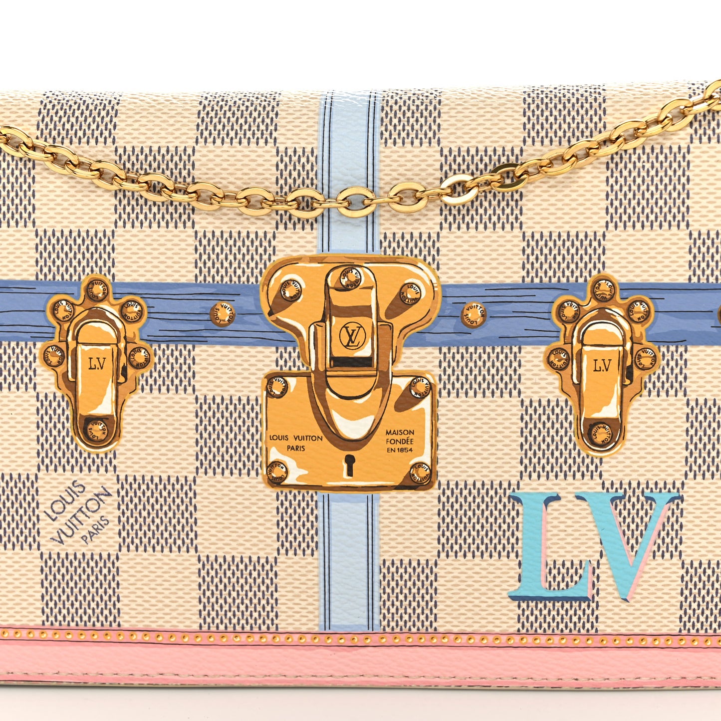 Damier Azur Summer Trunks Pochette Weekend