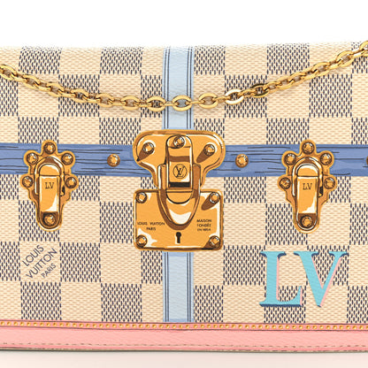 Louis Vuitton Damier Azur Summer Trunks Pochette Weekend 7 of 9
