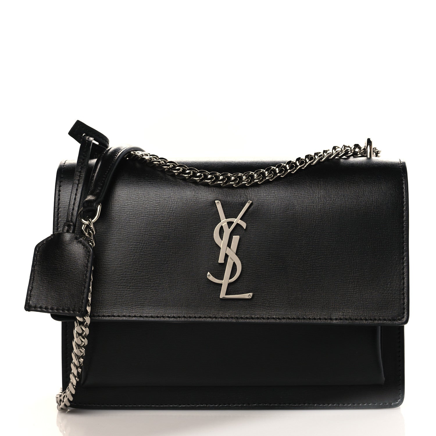 Saint Laurent Calfskin Medium Monogram Sunset Black 1 of 8