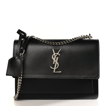 Saint Laurent Calfskin Medium Monogram Sunset Black 1 of 8