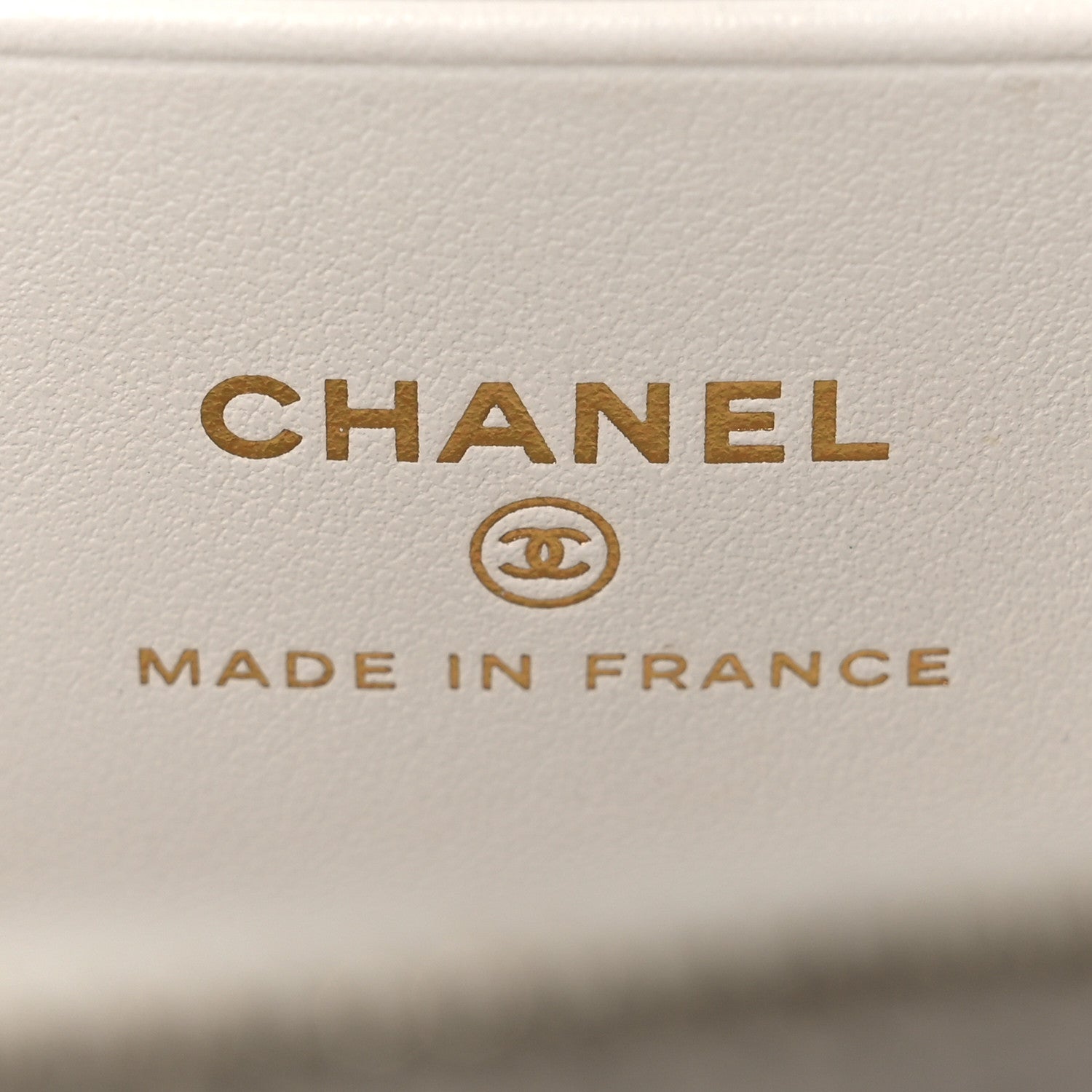 Chanel Caviar Quilted Crystal Hearts Small Vanity Case With Chain White 6 of 15