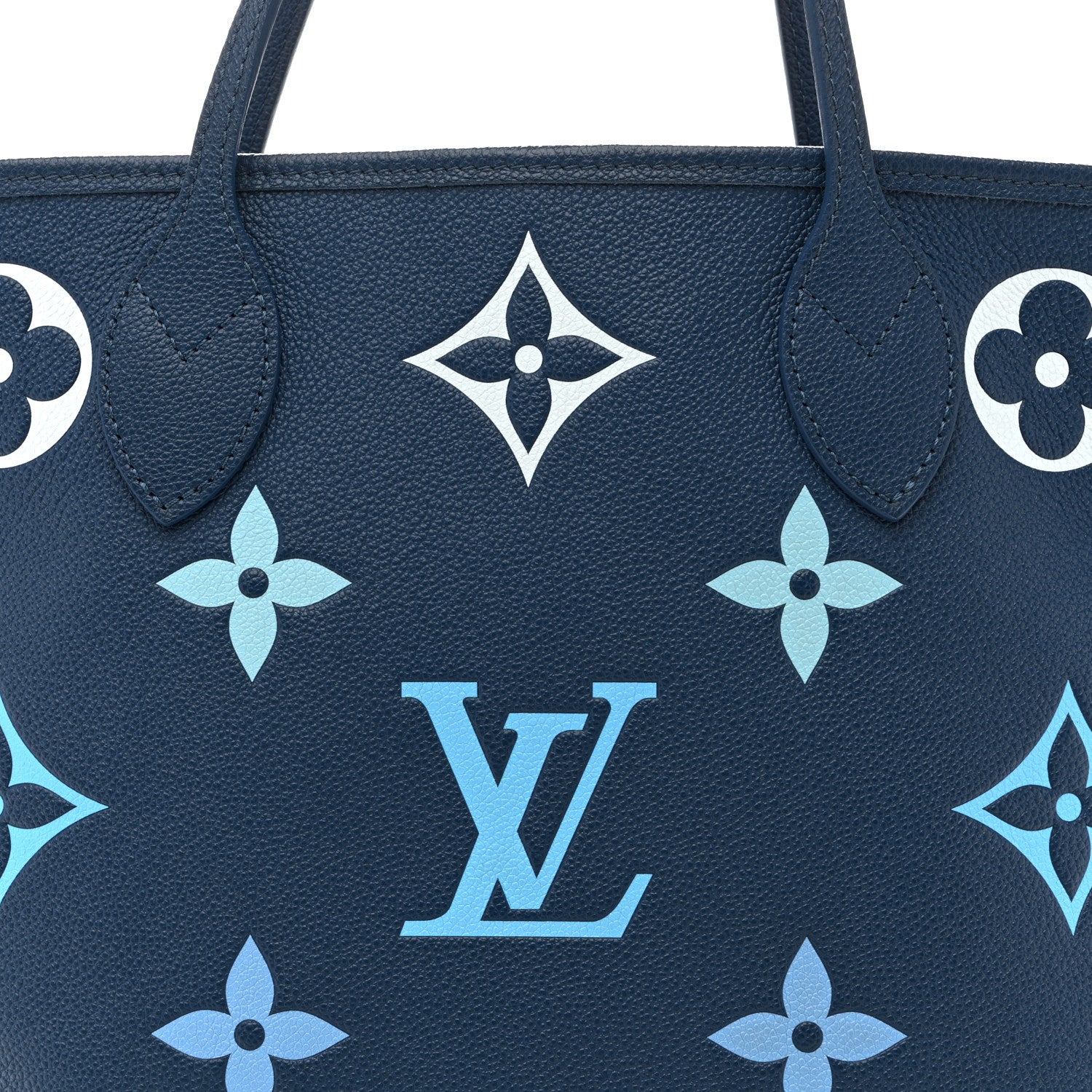 Louis Vuitton Empreinte Monogram Giant Neverfull MM Degrade Bleu 8 of 14