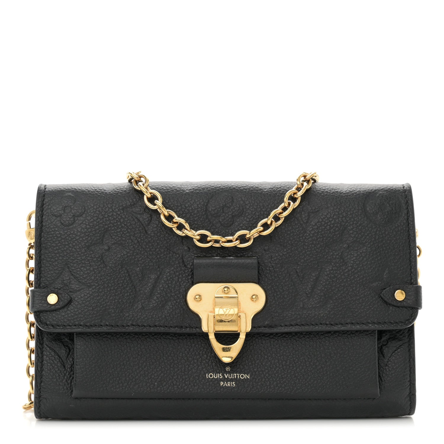 Louis Vuitton Empreinte Vavin Chain Wallet Black 1 of 10