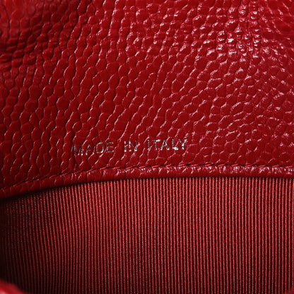 Chanel Caviar Quilted Coin Purse Red 8 of 10