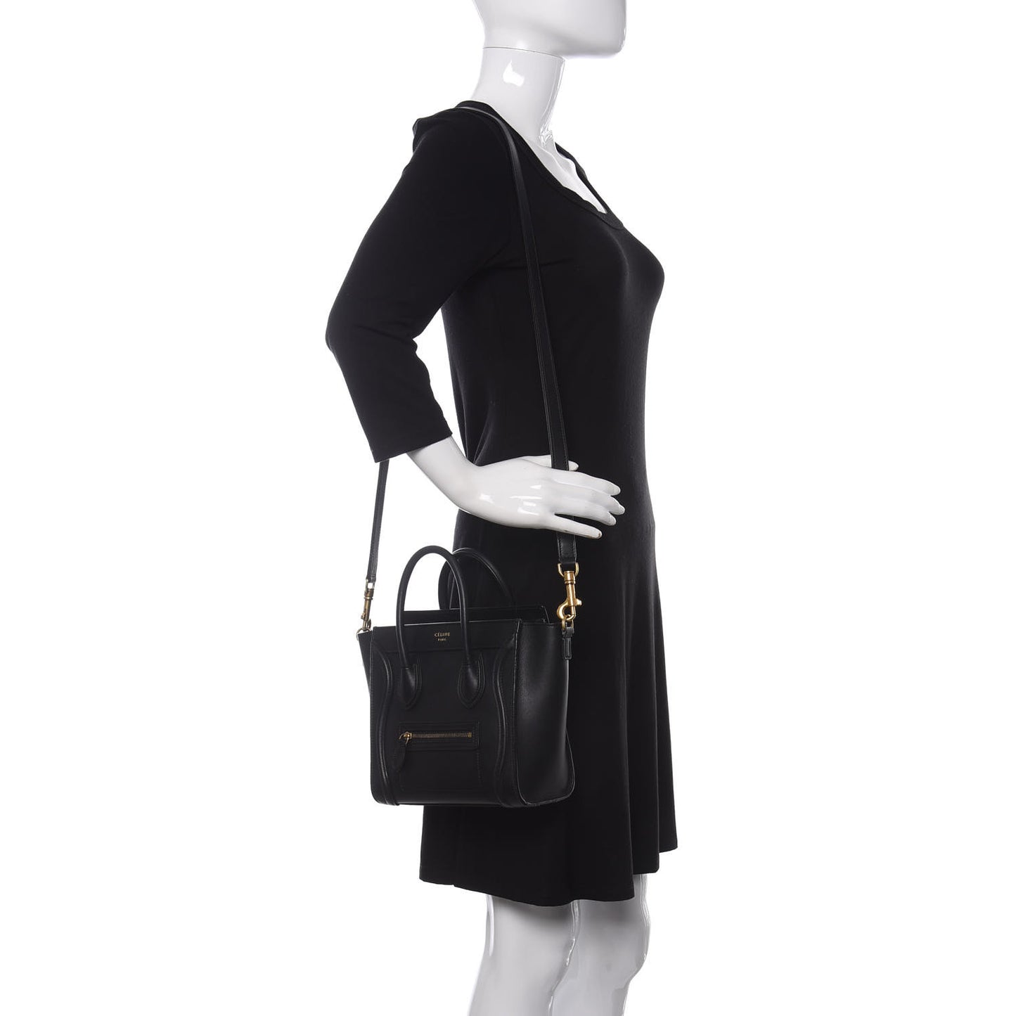 Smooth Calfskin Nano Luggage Black