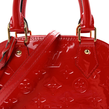 Louis Vuitton Vernis Alma BB Cherry 7 of 9