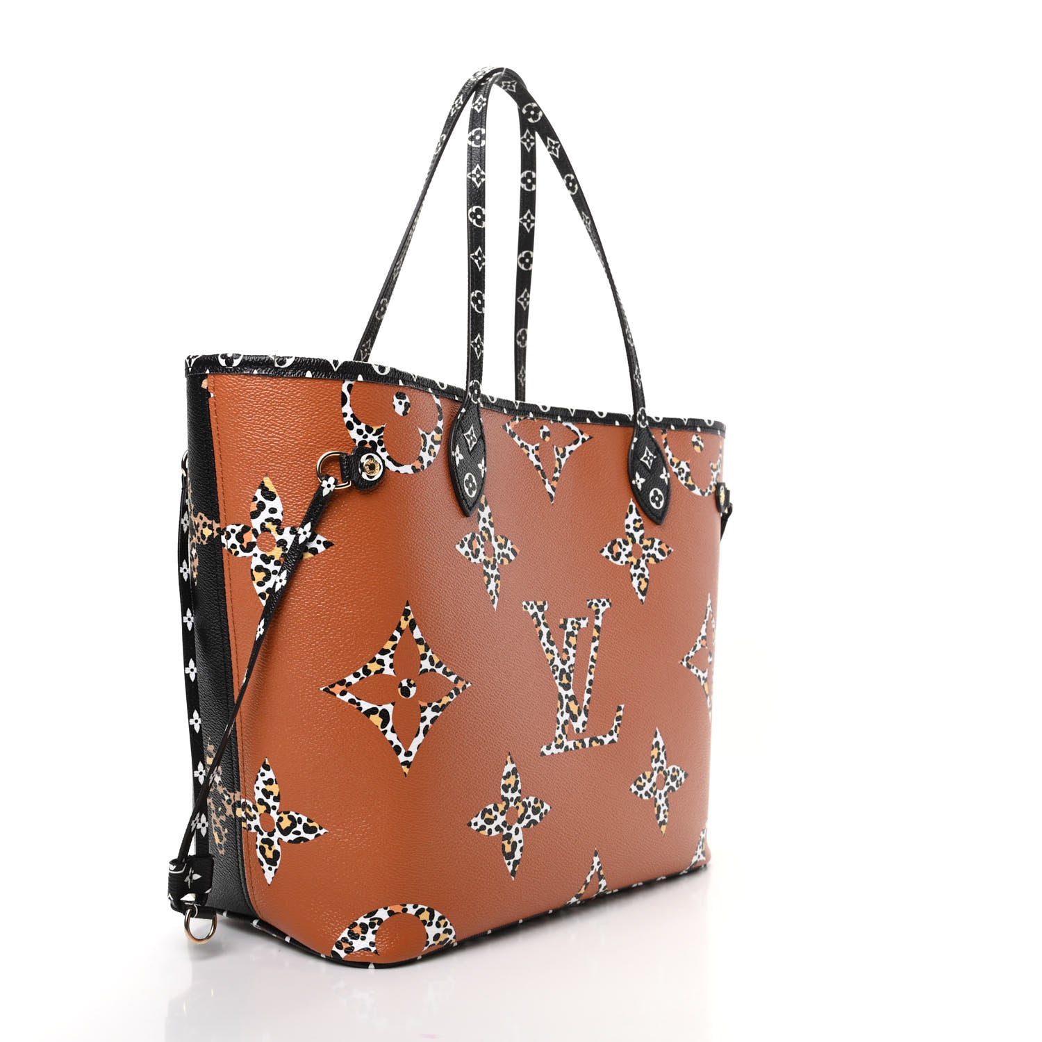 Louis Vuitton Monogram Giant Jungle Neverfull MM Black 3 of 9