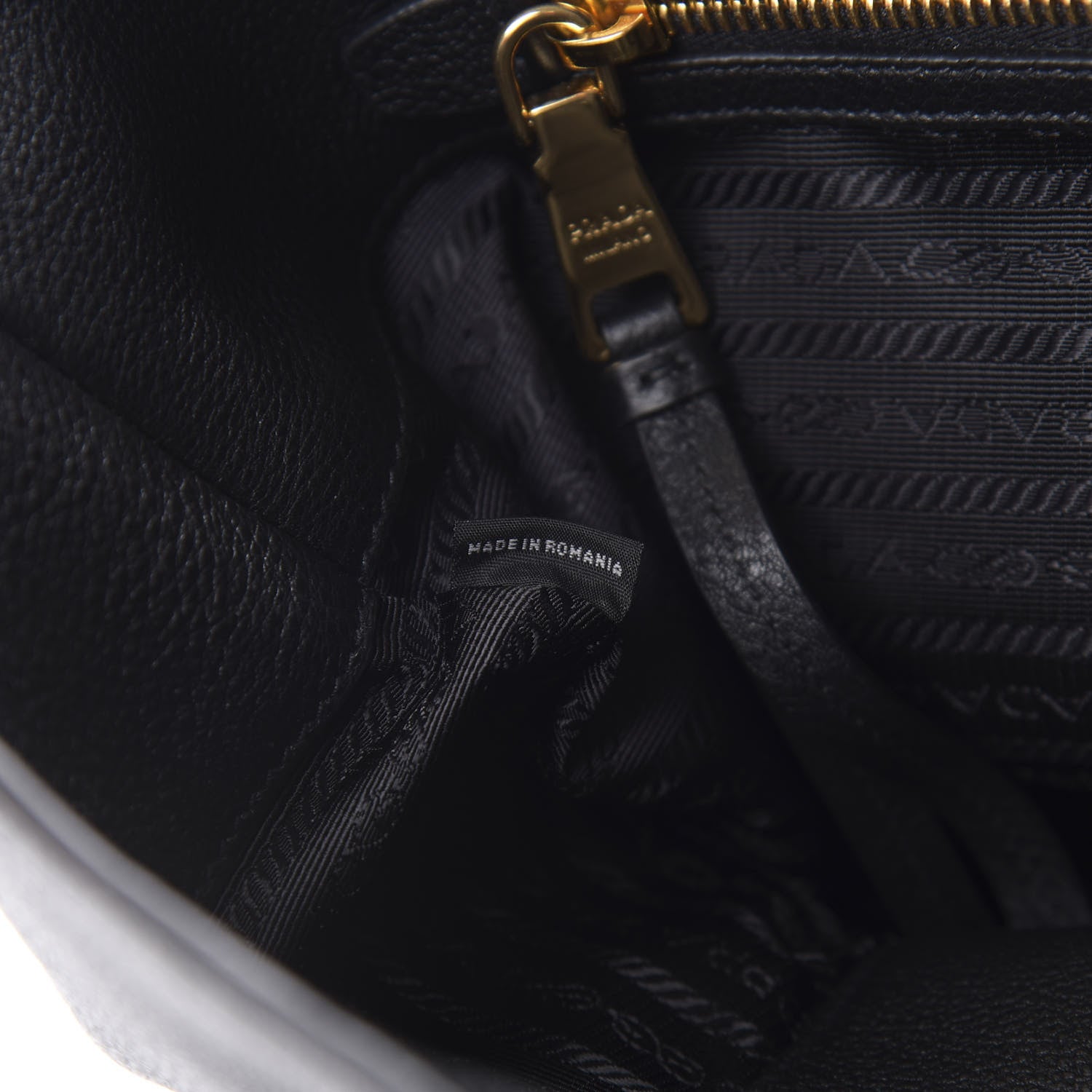 Prada Vitello Daino Tote Black 7 of 11