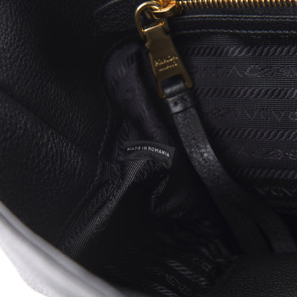 Prada Vitello Daino Tote Black 7 of 11