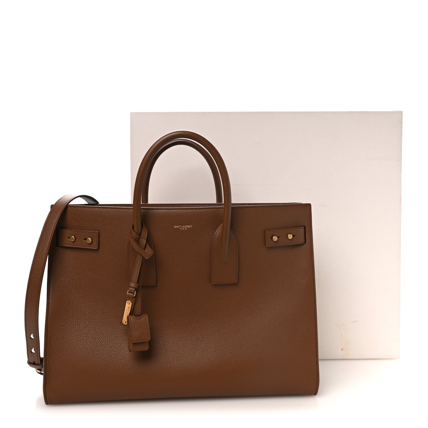 Grained Calfskin Large Souple Sac De Jour Cinnamon