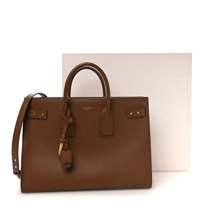 Saint Laurent Grained Calfskin Large Souple Sac De Jour Cinnamon 11 of 11