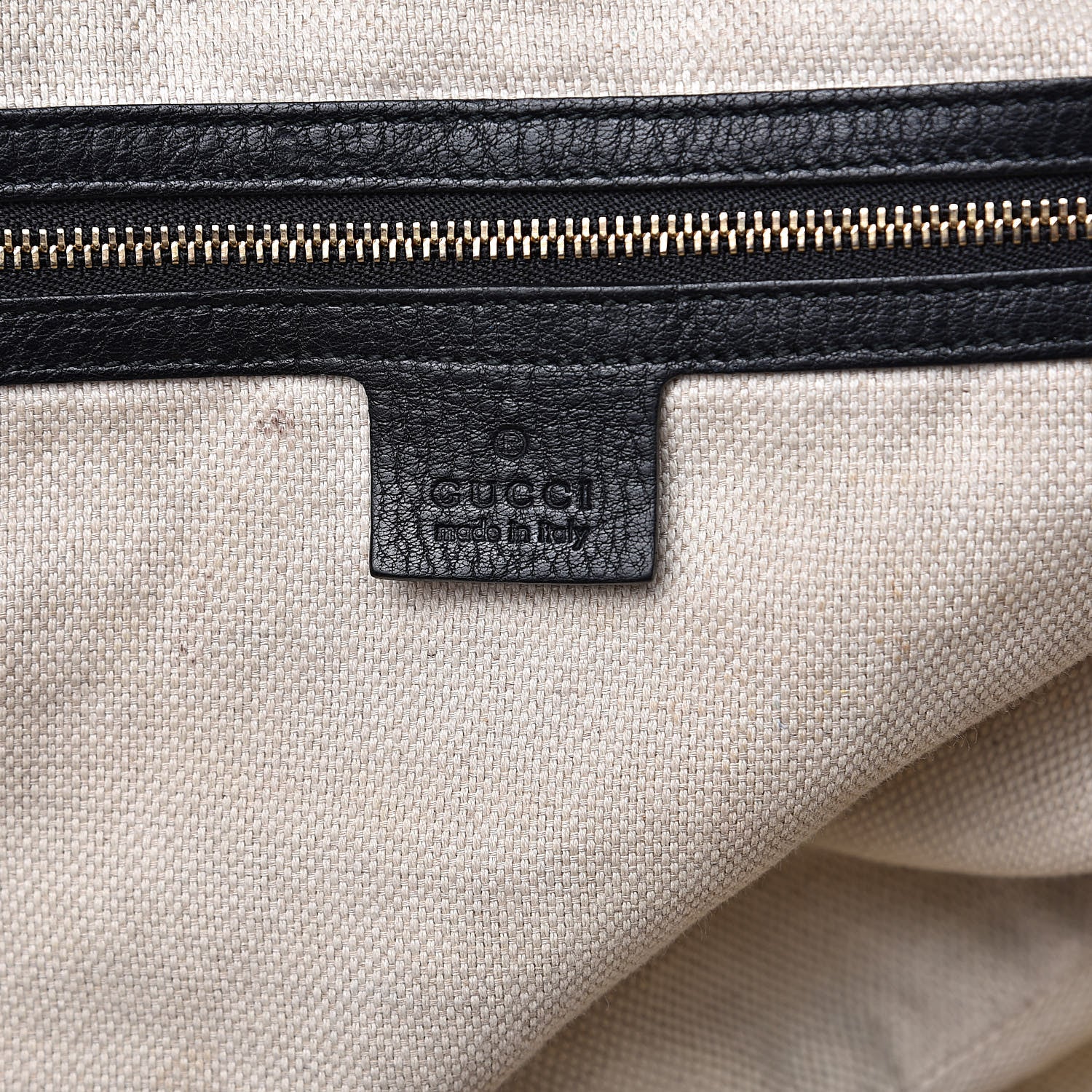 Gucci Pebbled Calfskin Medium Soho Bowler Black 6 of 15