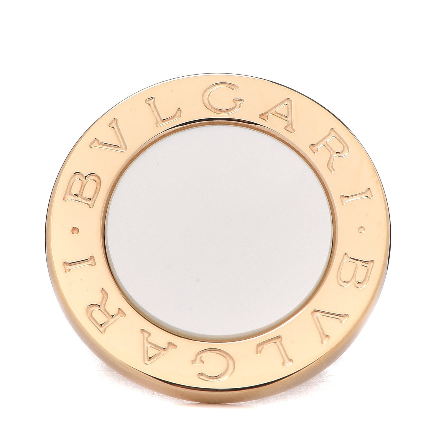 18K Yellow Gold Mother of Pearl BVLGARI BVLGARI Ring 52 6