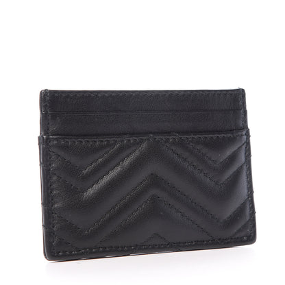 Gucci Calfskin Matelasse GG Marmont Card Holder Black 2 of 7