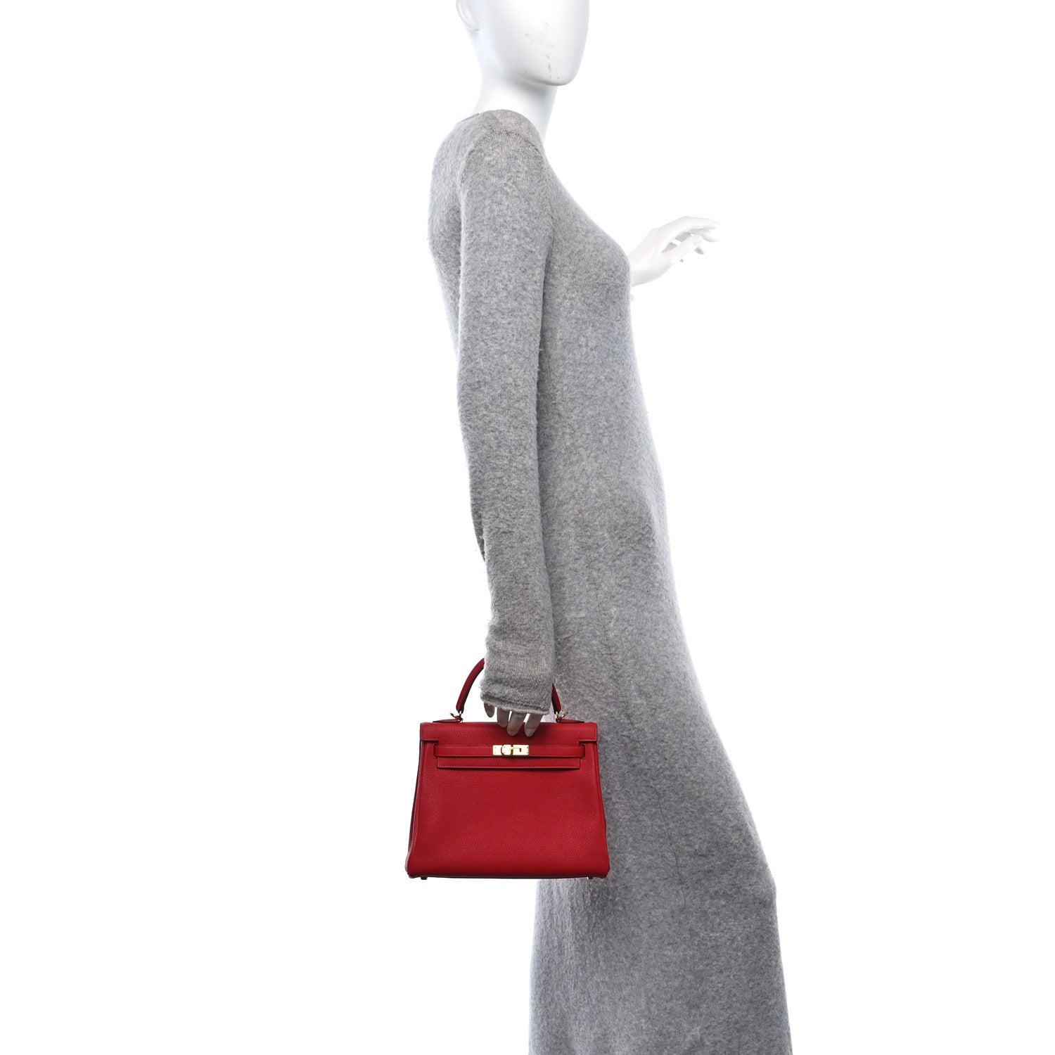 Hermes Togo Kelly Retourne 25 Rouge Casaque 2 of 11