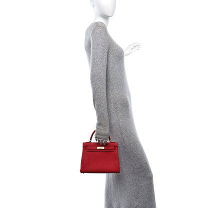 Hermes Togo Kelly Retourne 25 Rouge Casaque 2 of 11