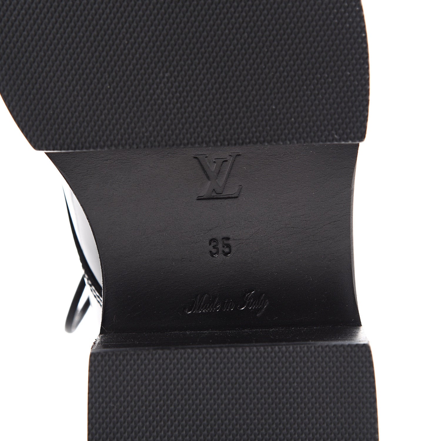 Louis Vuitton Patent Calfskin Blooms Flat Derby Platform Shoes 35 Black 6 of 8