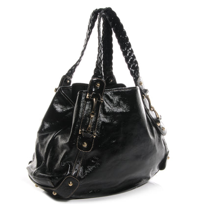 Gucci Patent Leather Medium Pelham Shoulder Bag Black 3 of 7