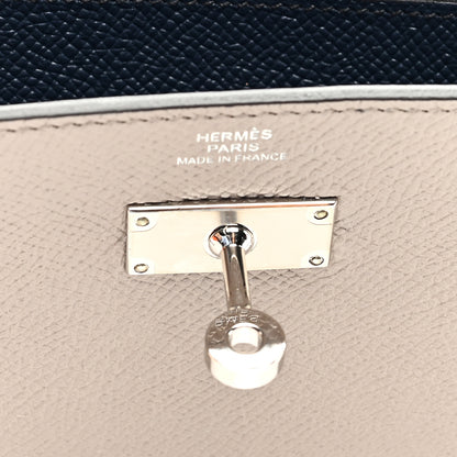 Hermes Epsom Verso Kelly Longue Wallet Gris Asphalt Bleu Indigo 6 of 6
