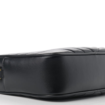 Saint Laurent Calfskin Matelasse Monogram Lou Camera Bag Black 8 of 11