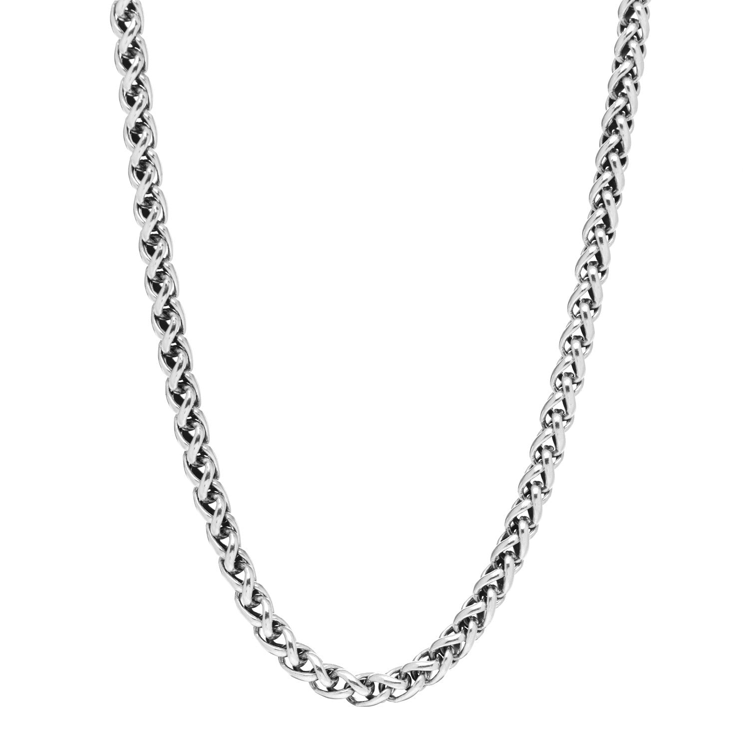 David Yurman Sterling Silver 14K Yellow Gold 8mm Wheat Chain Necklace 1 of 4
