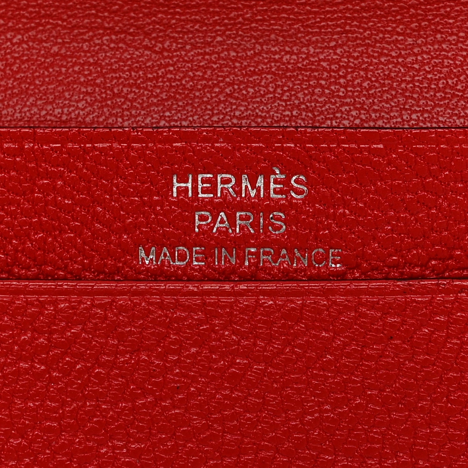 Hermes Chevre Mysore Bearn Card Holder Wallet Rouge de Coeur 6 of 12