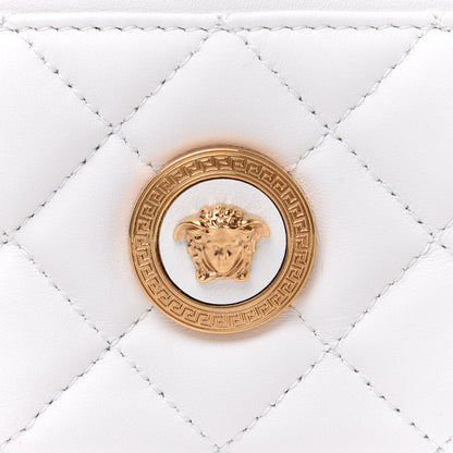 Versace Nappa Quilted Medusa Bucket Bag White 8 of 12