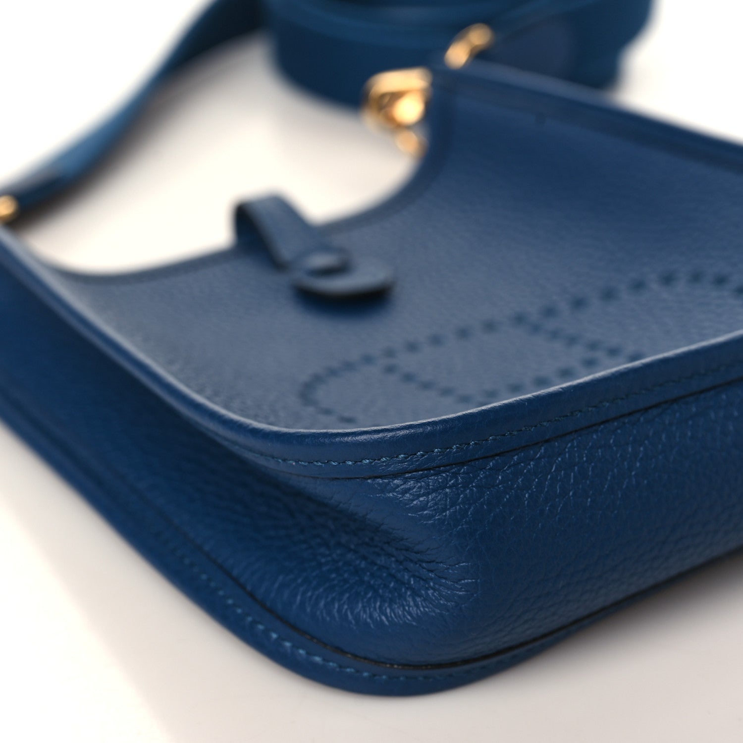 Hermes Taurillon Clemence Evelyne TPM Deep Blue 8 of 10