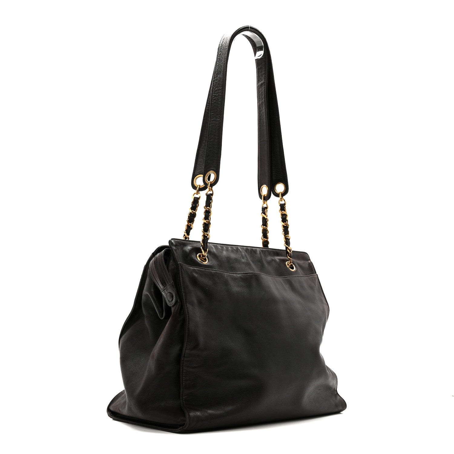 Chanel Lambskin CC Shoulder Bag Black 3 of 15