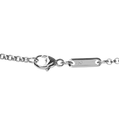 Chopard 18K White Gold 3 Happy Diamonds Cross Pendant Necklace 4 of 5