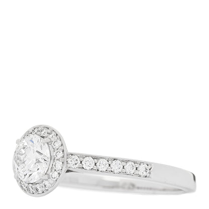 Tiffany Platinum Diamond .55ct Soleste Round Brilliant Engagement Ring 53 6.5 3 of 7